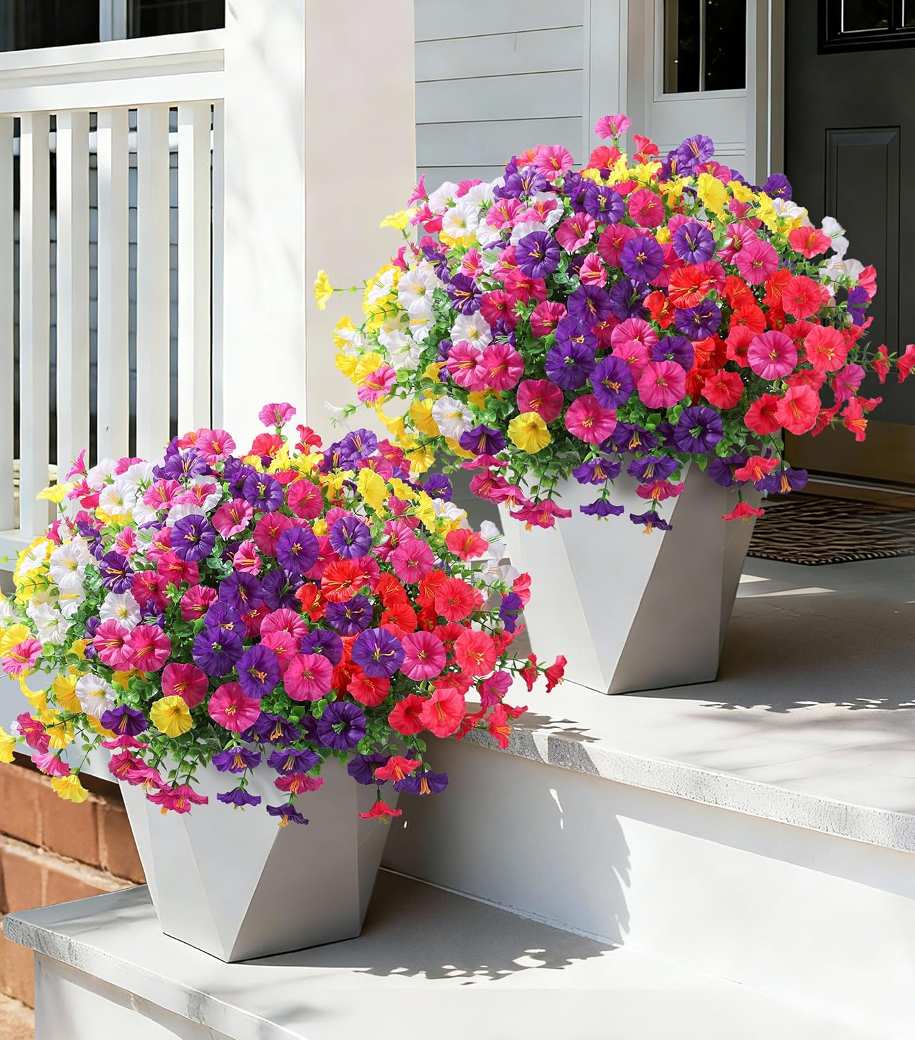 Ivydale 24 Bundles Artificial Flowers for Outdoors Spring Plants Outdo ...