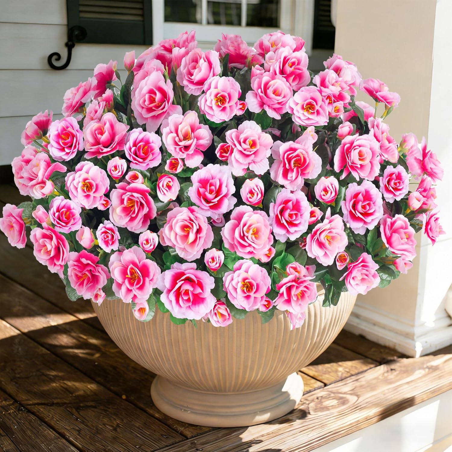 Artificial Fake Outdoor Outside Flowers Plants For Spring Decor, Faux ...